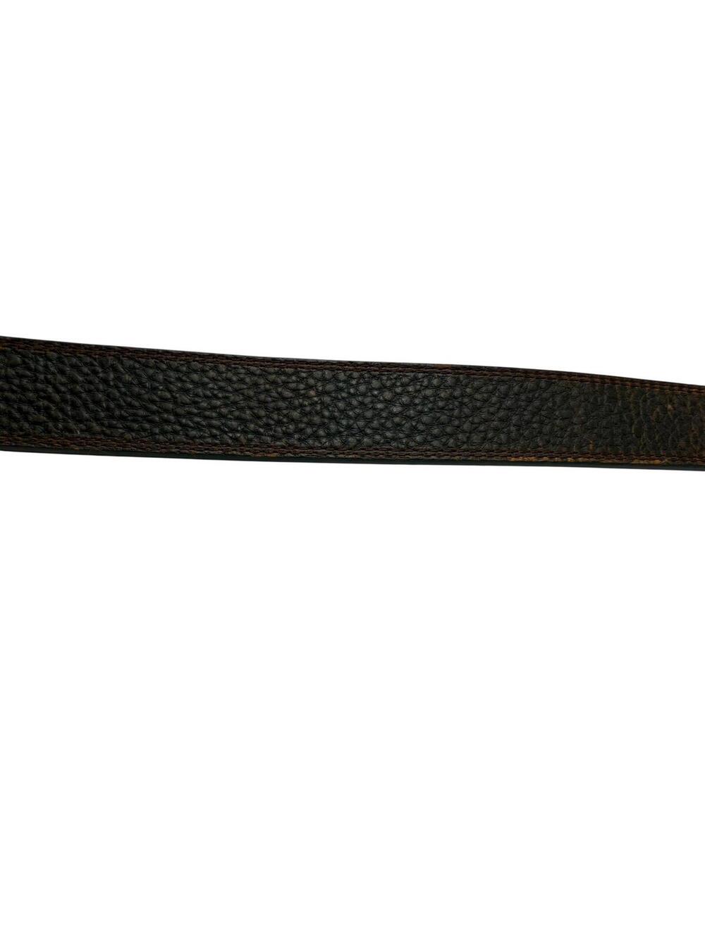 Ariat Genuine Leather Western Belt Size 22 Rugged Brown - Picture 6 of 6